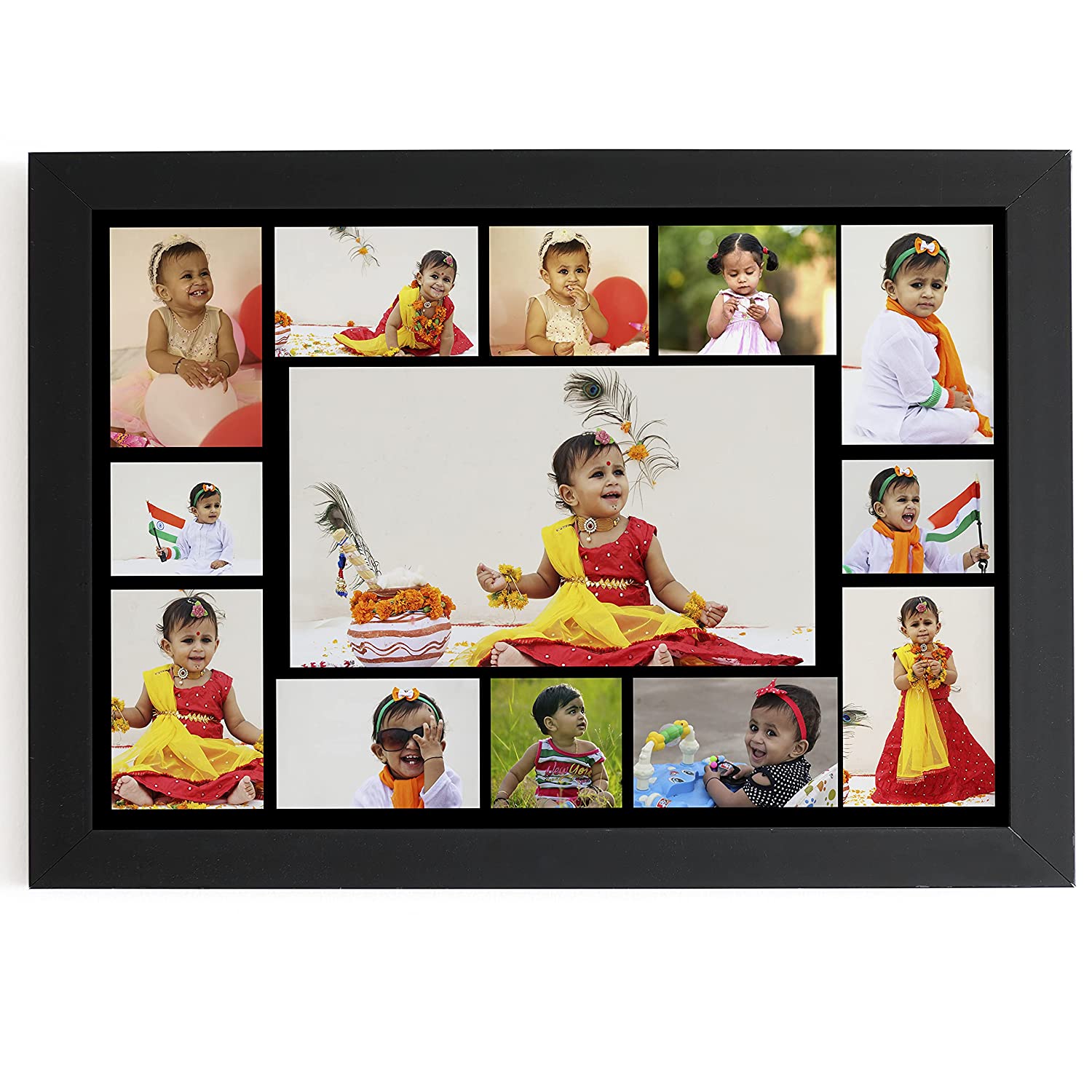 Collage Photo Frames For Kids 12 Months Birthday 1 Year Baby 13 Photos 