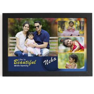 Customized Photo Frames with 4 Photos for Anniversary, Couples, Husband, Wife and Birthdays