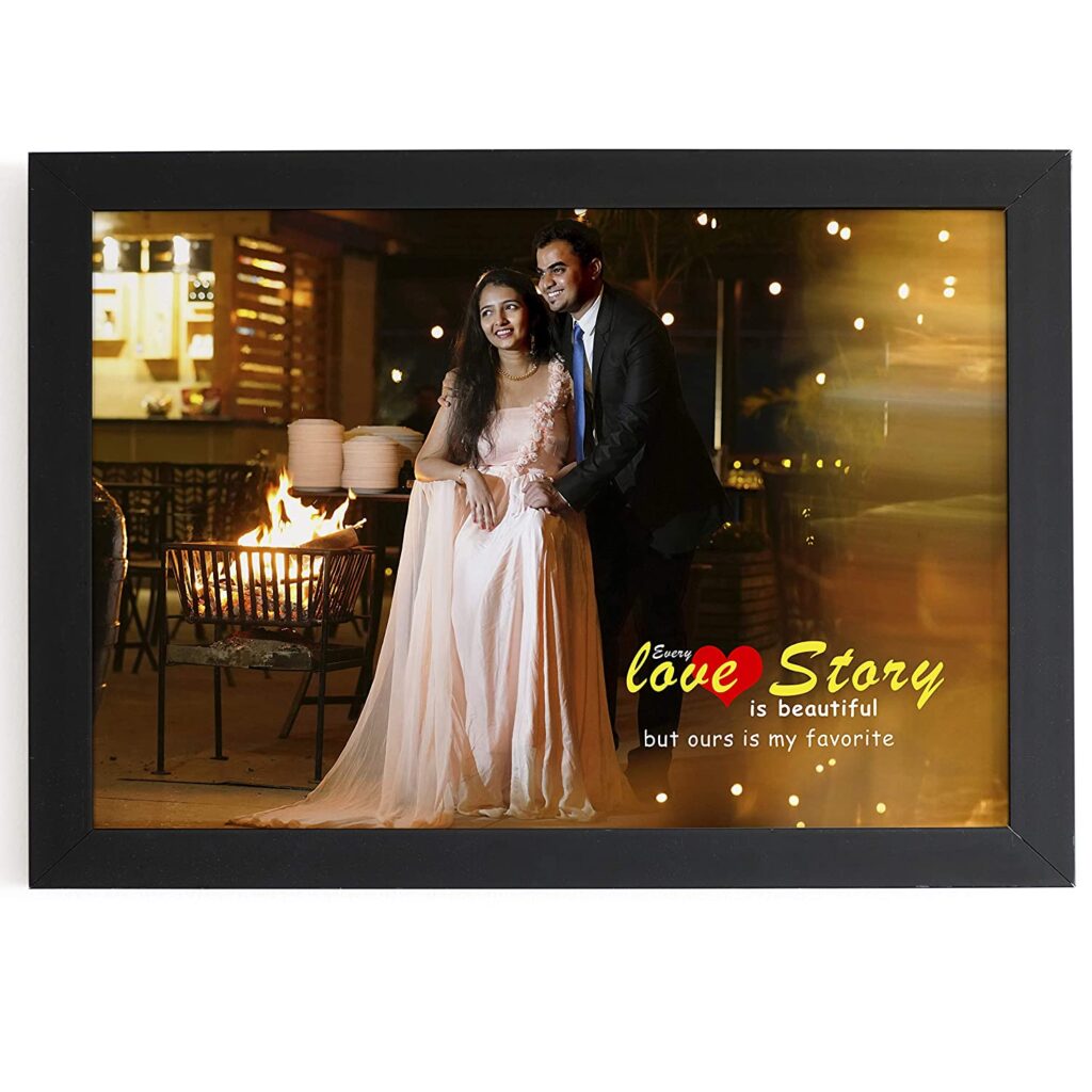 personalised photo frame for anniversary couples