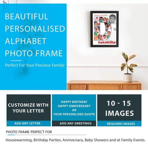 personalized alphabet photo frames