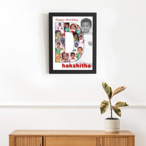 personalized alphabet photo frames for wall