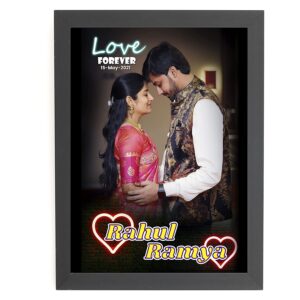 Personalised Photo Frame Gifts for Couples Wedding Anniversary