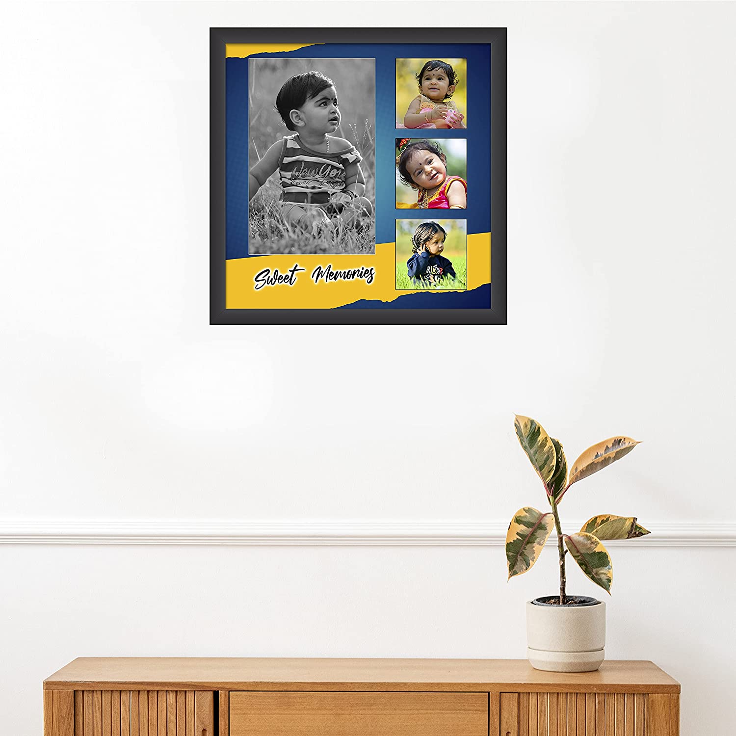 Photo Frames For Family , Friends , Couples , Wall Decor , Birthday Gifts ,  Bedroom , Baby , Anniversary , And Big Designer Wood Table Photo Frame  Price in India -