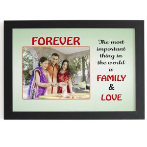 Personalized Photo Frame For Parents Family Friends Sisters Anniversary Birthday Gift and Wall Decor